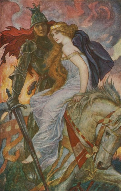 Lancelot Lleva a Guenevere de Henry Justice Ford